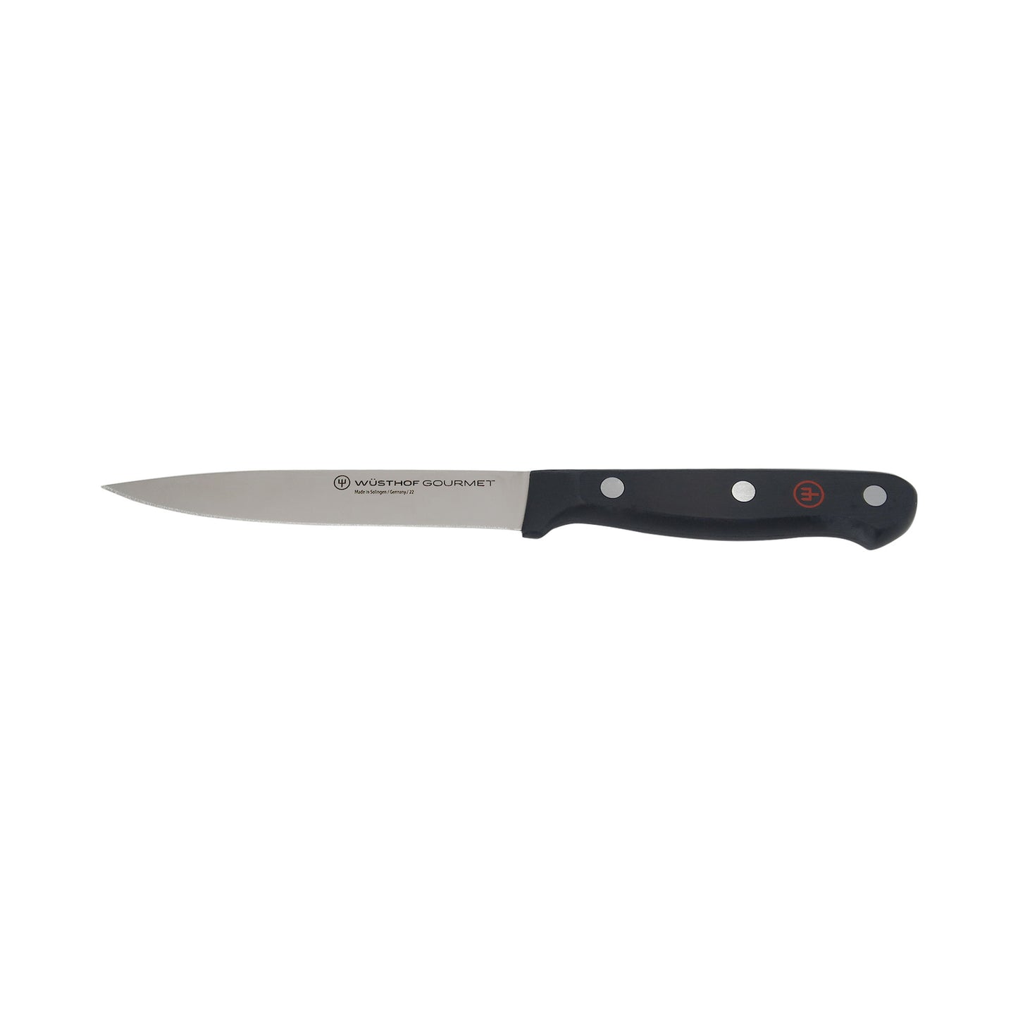 Wusthof Gourmet 4-Piece Chef's Knife Set, Black - Includes 8" Chef's Knife, 2.75" Paring Knife, 4.5" Utility Knife, Honing Steel + Wusthof Classic 2-Piece Carving Set - Includes Classic 8" Carving Knife + Classic 6" Straight Meat Fork  - 1120160204