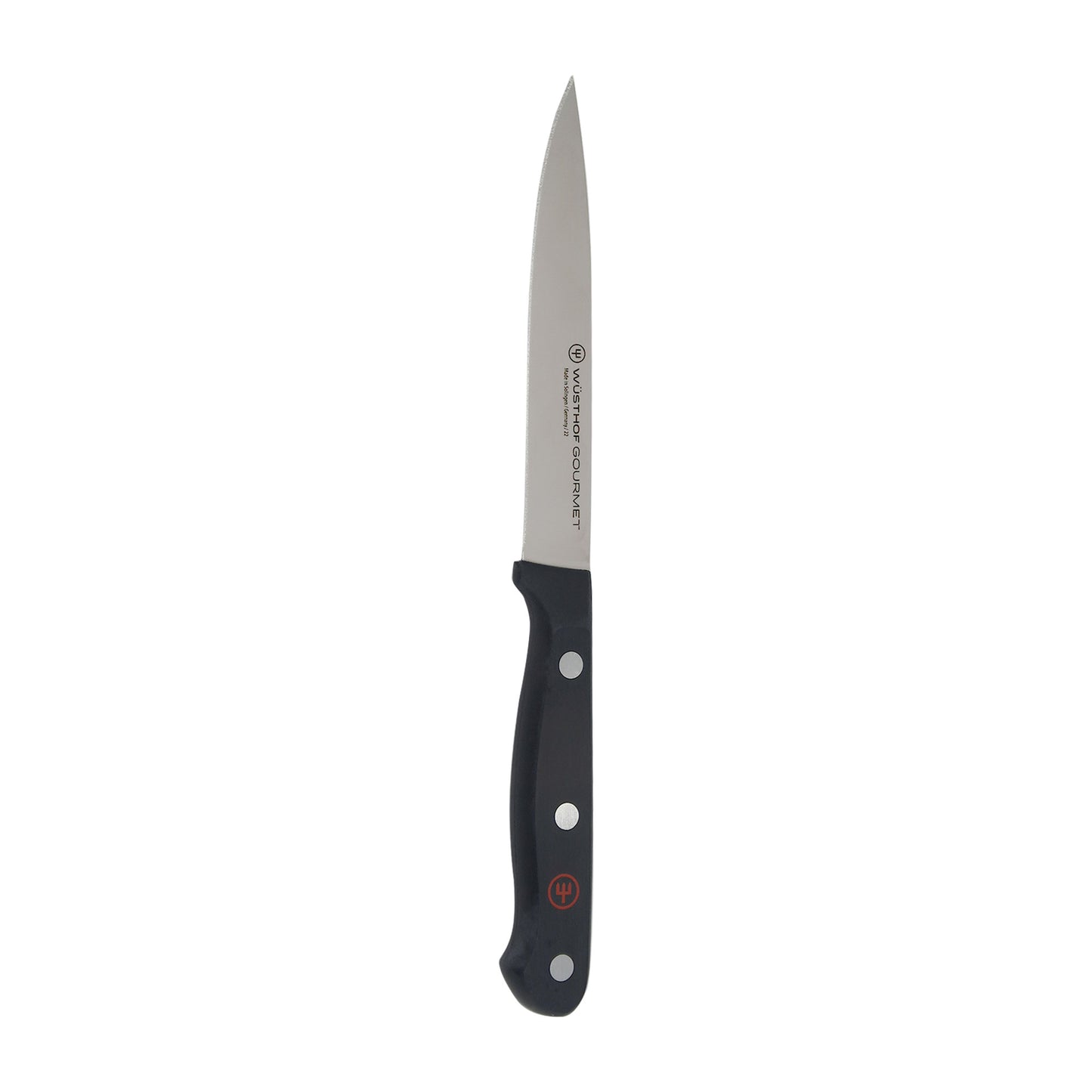 Wusthof Gourmet 4-Piece Chef's Knife Set, Black - Includes 8" Chef's Knife, 2.75" Paring Knife, 4.5" Utility Knife, Honing Steel + Wusthof Classic 2-Piece Carving Set - Includes Classic 8" Carving Knife + Classic 6" Straight Meat Fork  - 1120160204