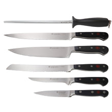Wusthof Classic 6 Piece Cook's Set + Classic 2-Piece Carving Set (Classic 8" Carving Knife, Classic 6" Straight Meat Fork)
