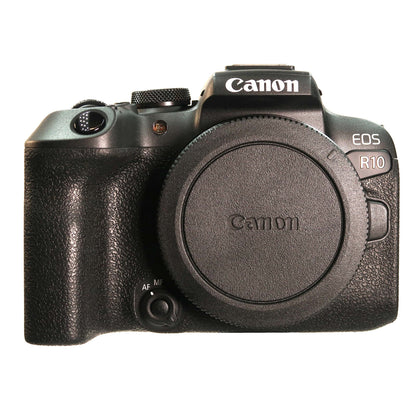 Canon EOS R10 Mirrorless Camera - Black with RF-S 14-30mm f/4-6.3 IS STM PZ Lens (Canon RF) and 64GB MicroSD Memory Card