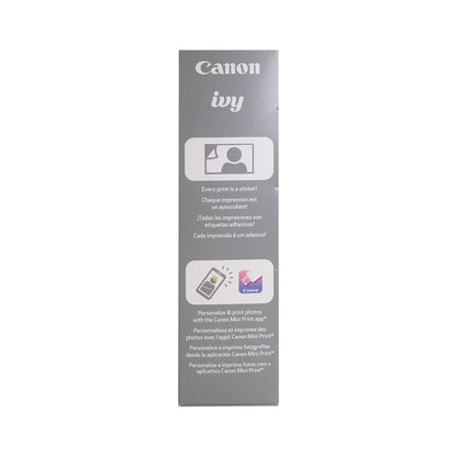 Canon IVY 2 Mini Photo Printer (Pure White) + 2x Canon 2 x 3" ZINK Photo Paper Pack (50 Sheets)
