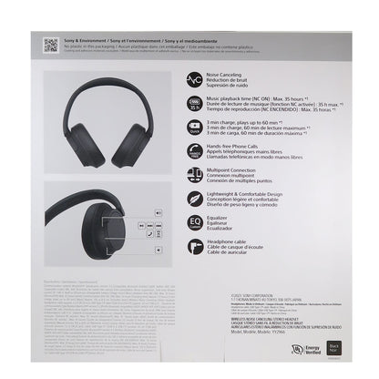 SONY WHCH720N/B Headphones Refurbished Black