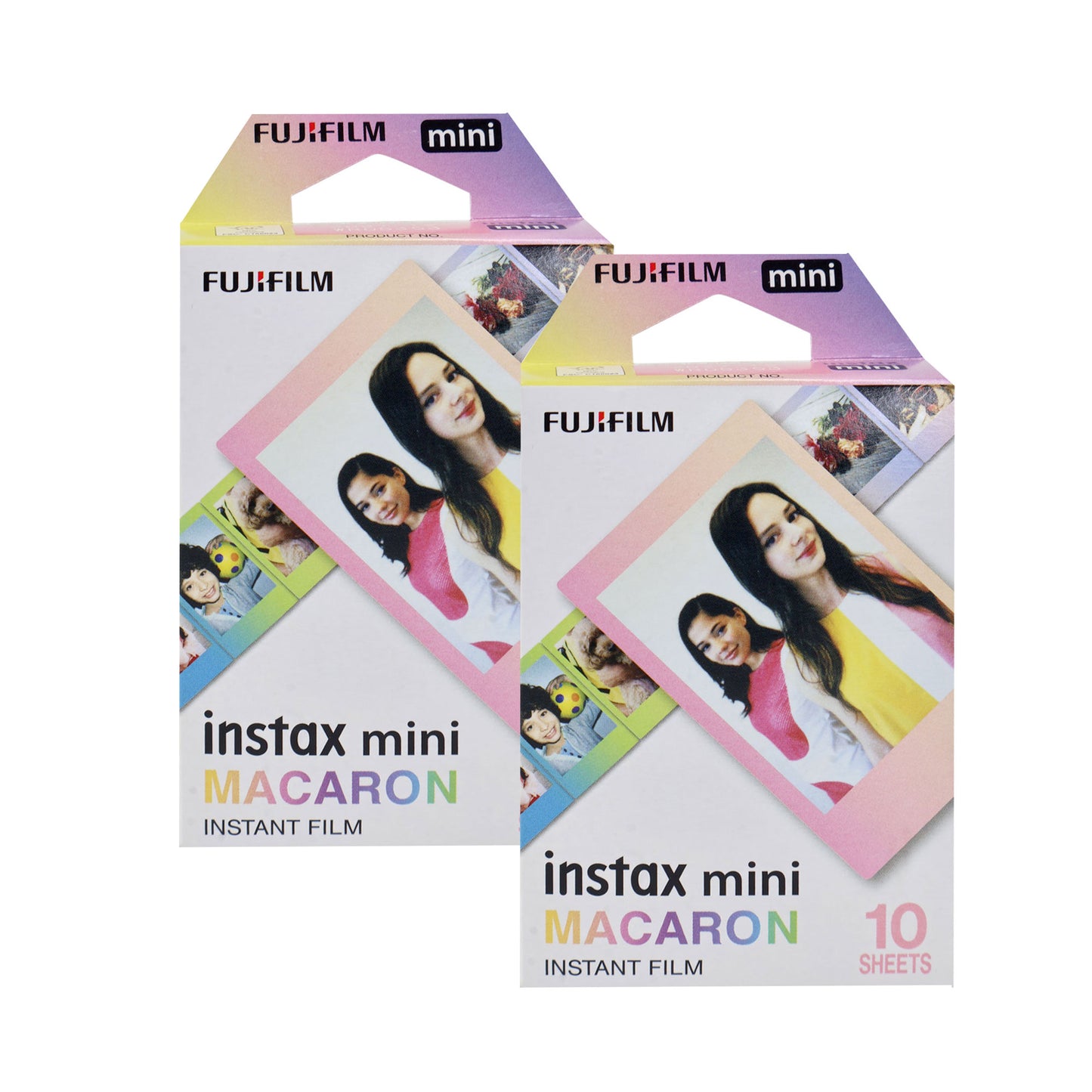 FUJIFILM Insta-Pack Mini Instant Film (Macaron, 10 Exposures) - 2 Pack
