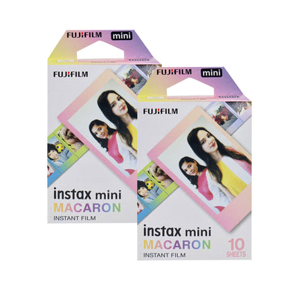 FUJIFILM Insta-Pack Mini Instant Film (Macaron, 10 Exposures) - 2 Pack