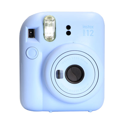 FUJIFILM INSTAX MINI 12 Instant Film Camera (Pastel Blue) + FUJIFILM Instax Mini Instant Film (Macaron, 10 Exposures)