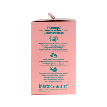 FUJIFILM INSTAX MINI 12 Instant Film Camera (Mint Green) + FUJIFILM Instax Mini Instant Film (Black, 10 Exposures)