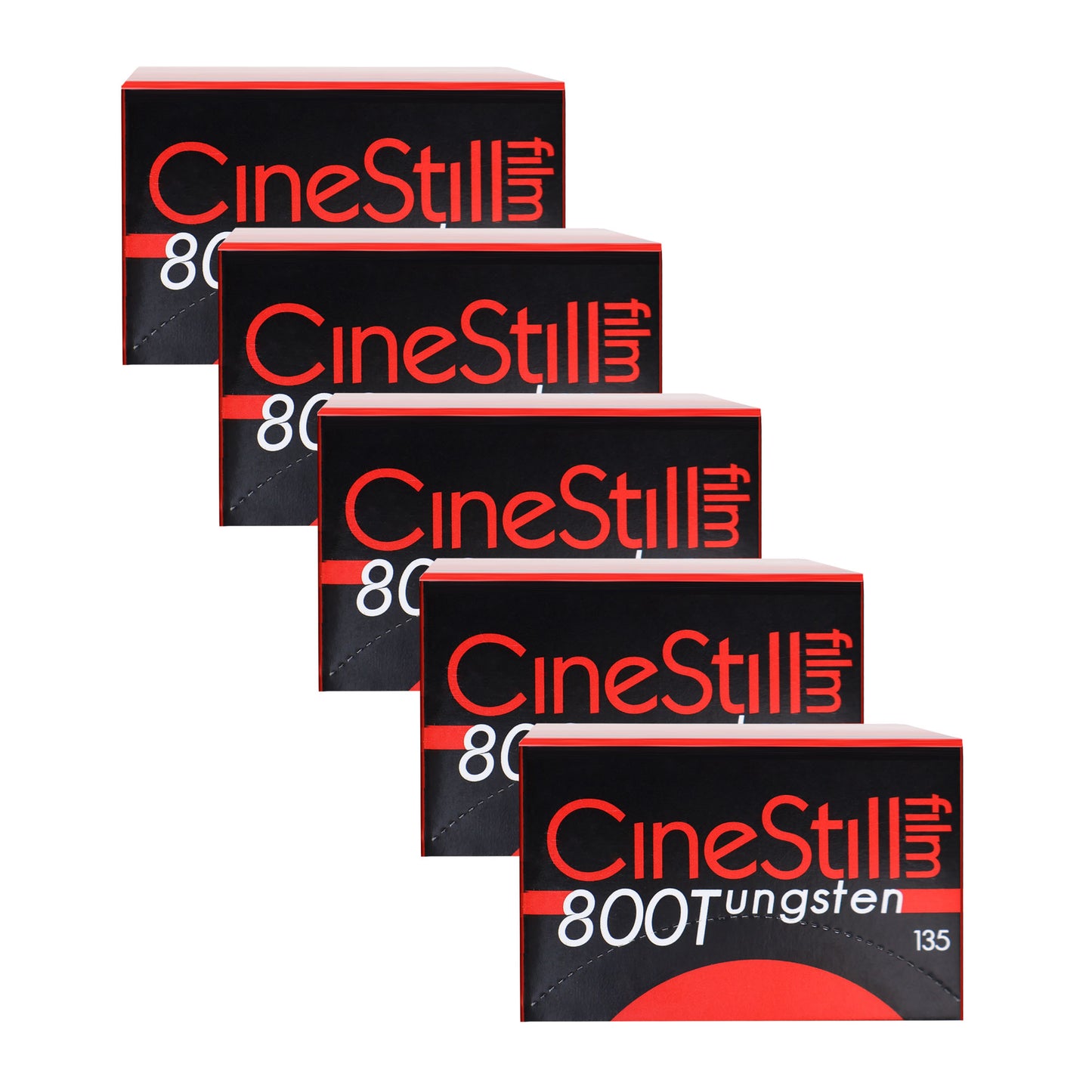 5x CineStill Film 800Tungsten C-41 Color Negative Film (35mm Roll Film, 36 Exposures)