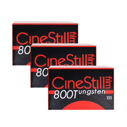 3x CineStill Film 800Tungsten C-41 Color Negative Film (35mm Roll Film, 36 Exposures)