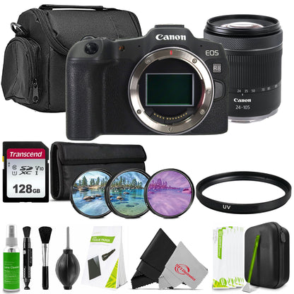 Canon EOS R8 Mirrorless Camera with RF 24-105mm f/4-7.1 IS STM Lens Pro Accessory Bundle