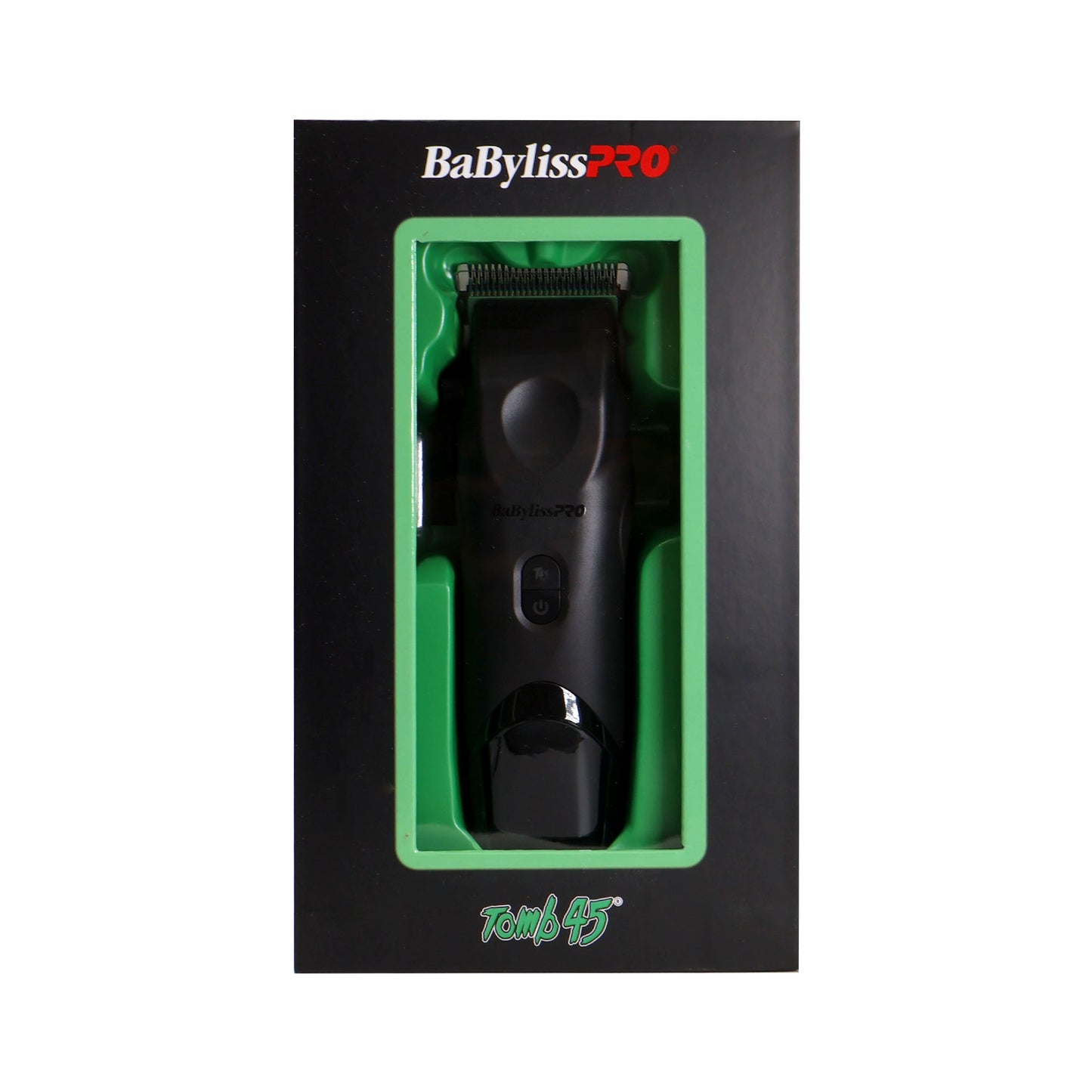 BaBylissPRO x Tomb45 Wireless-Charging Hair Clipper for Men + BaByliss Pro X Tomb45 Clipper / Trimmer Wireless Charging Mat #FXT45MAT + BaByliss Pro Fade Brush - Black