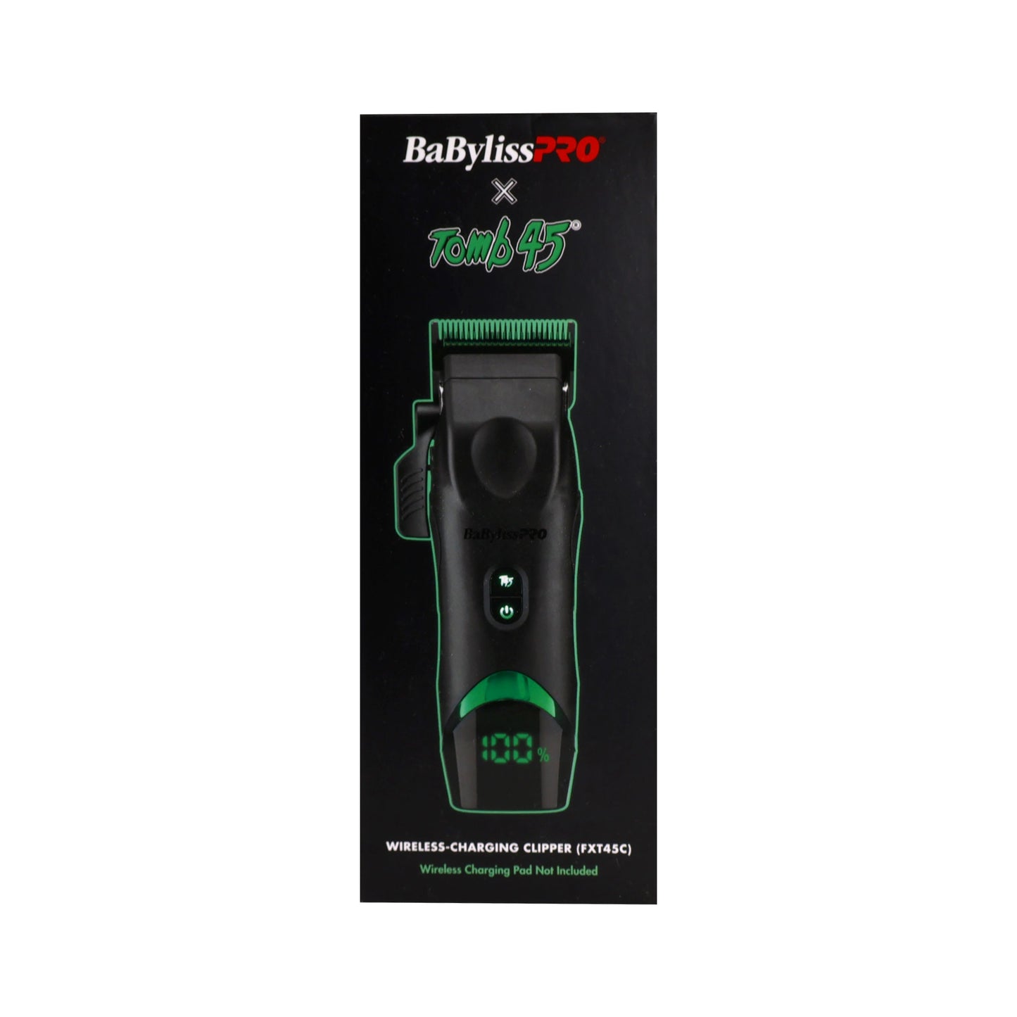 BaBylissPRO x Tomb45 Wireless-Charging Hair Clipper for Men + BaByliss Pro X Tomb45 Clipper / Trimmer Wireless Charging Mat #FXT45MAT