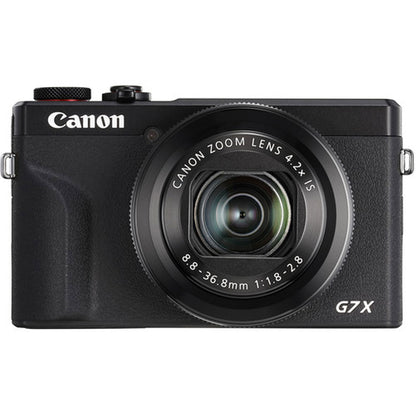 Canon Powershot G7X Mark III (Black) with SanDisk 64GB Ultra SDXC UHS I Memory Card
