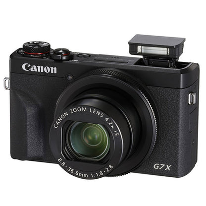 Canon Powershot G7X Mark III (Black) with SanDisk 64GB Ultra SDXC UHS I Memory Card