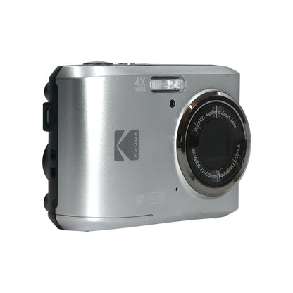 Kodak Pixpro FZ45 Portable 16MP Digital Camera (Silver) + Sandisk 64GB Extreme PRO SDXC UHS-I Memory Card
