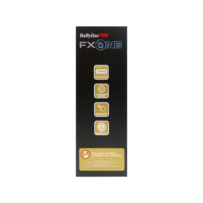 BaByliss Pro FXONE GoldFX Trimmer & Foil Shaver FX1FSTGTO + BaByliss Pro FXONE Dual-Charging Prepack [2 Batteries, 1 Charging Stand] FXC2BPPK + BaByliss Pro Fade Brush + BaByliss Pro Professional Cutting Cape