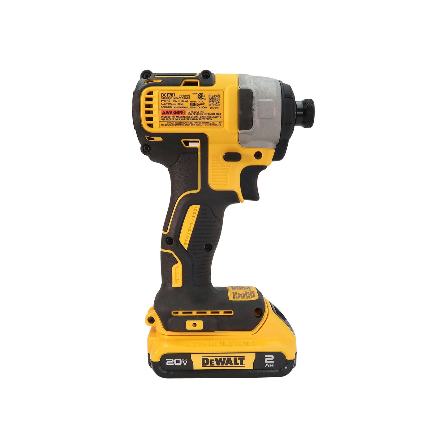DEWALT 20V MAX 1/4" Cordless Impact Driver with Battery and Charger (DCF787D1)