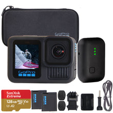 GoPro HERO13 Action Camera Bundle with Additional Battery, 128GB microSD Card, Case + Zoom Instamic Pro Plus C Microphone Recorder