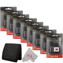8x Sandisk 128GB Extreme Pro UHS-I Micro SD Up to 200MB/s Read 90MB/s Write + Card Wallet