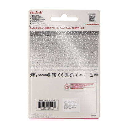 3x SanDisk 64GB Ultra SDXC UHS-I Memory Card - Up to 140MB/s SD Card - SDSDUNB-064G-GN6IN + Card Wallet