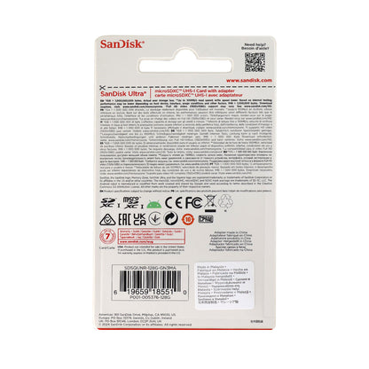 3x SanDisk 128GB Ultra UHS-I microSDXC Memory Card with SD Adapter + Card Wallet