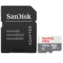 2x SanDisk 128GB Ultra UHS-I microSDXC Memory Card with SD Adapter + Card Wallet
