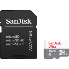 3x SanDisk 16GB Ultra UHS-I microSDHC Memory Card with SD Adapter + Card Wallet
