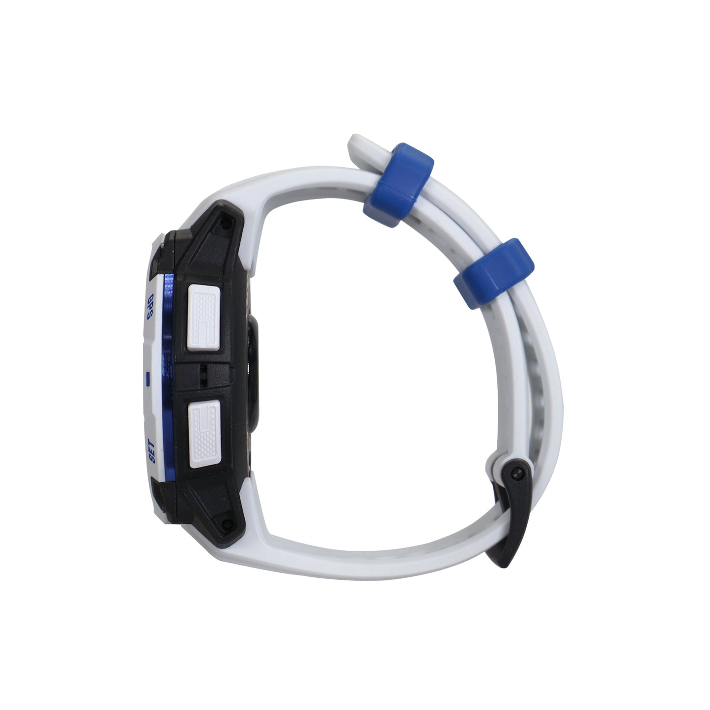 Garmin Instinct 3 Solar GPS Smartwatch 45 mm, Silicone Band (Whitestone with Whitestone/Bolt Blue)