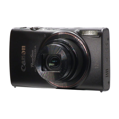 Canon PowerShot ELPH 360 HS A Digital Camera (Black) with SanDisk Ultra 64GB microSDXC Card and Compact Protective Camera Case