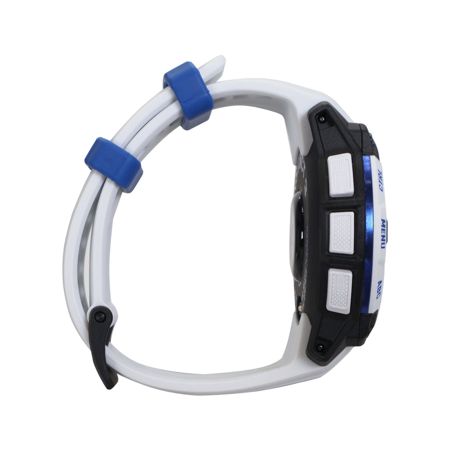 Garmin Instinct 3 Solar GPS Smartwatch 45 mm, Silicone Band (Whitestone with Whitestone/Bolt Blue) Bundle