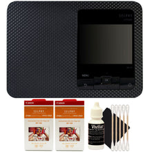 Canon SELPHY CP1500 Compact Photo Printer (Black) with 2x Canon RP-108 High-Capacity Color Ink, Paper Set and Cleaning Kit