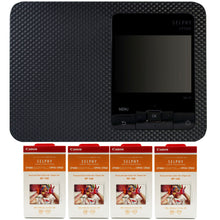 Canon SELPHY CP1500 Compact Photo Printer (Black) with 4x Canon RP-108 High-Capacity Color Ink and Paper Set