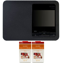 Canon SELPHY CP1500 Compact Photo Printer (Black) with 2x Canon RP-108 High-Capacity Color Ink and Paper Set