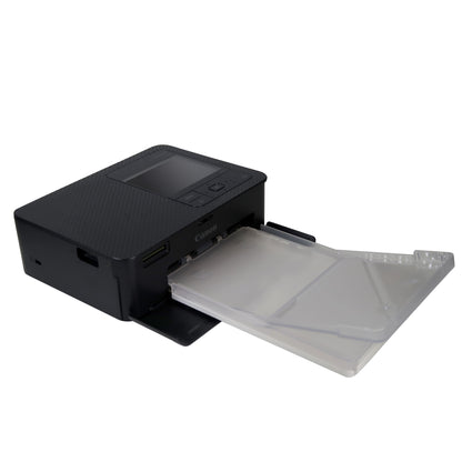 Canon SELPHY CP1500 Compact Photo Printer (Black) with 2x Canon RP-108 High-Capacity Color Ink and Paper Set
