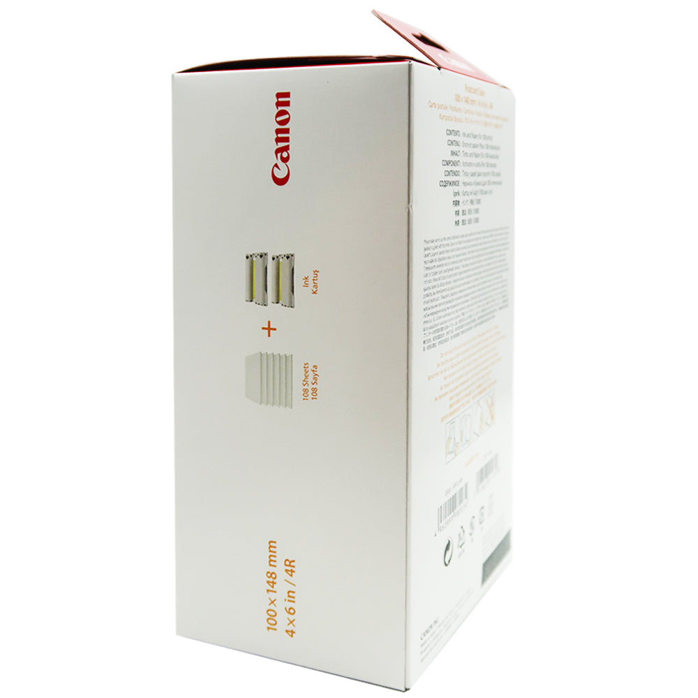 Canon SELPHY CP1500 Compact Photo Printer (Black) with 2x Canon RP-108 High-Capacity Color Ink, Paper Set and Cleaning Kit