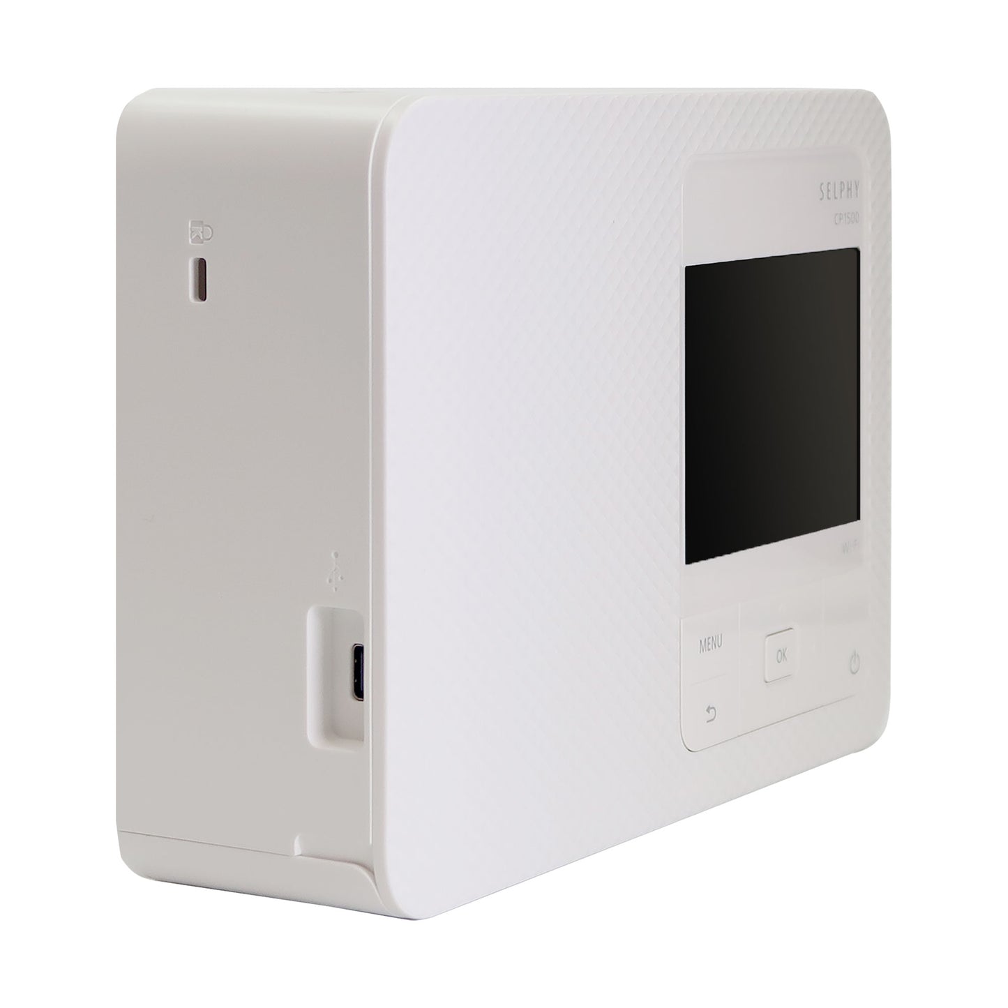 Canon SELPHY CP1500 Compact Photo Printer (White) with 2x Canon RP-108 High-Capacity Color Ink and Paper Set