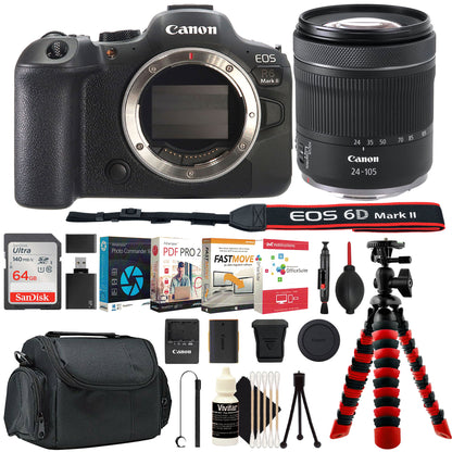 Canon EOS R6 Mark II Mirrorless Camera with 24-105mm f/4 Lens Ultimate Photography Bundle