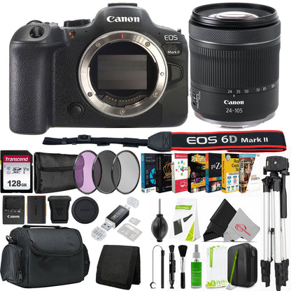 Canon EOS R6 Mark II Mirrorless Camera with 24-105mm f/4 Lens Complete Accessory Bundle