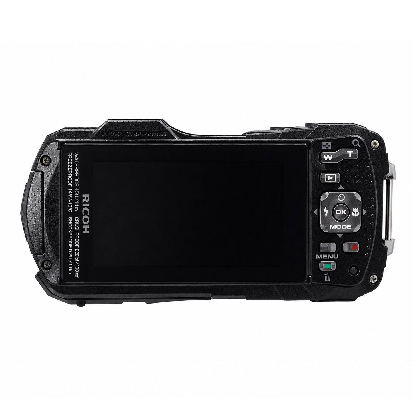 Ricoh WG-80 Waterproof Digital Camera (Orange)