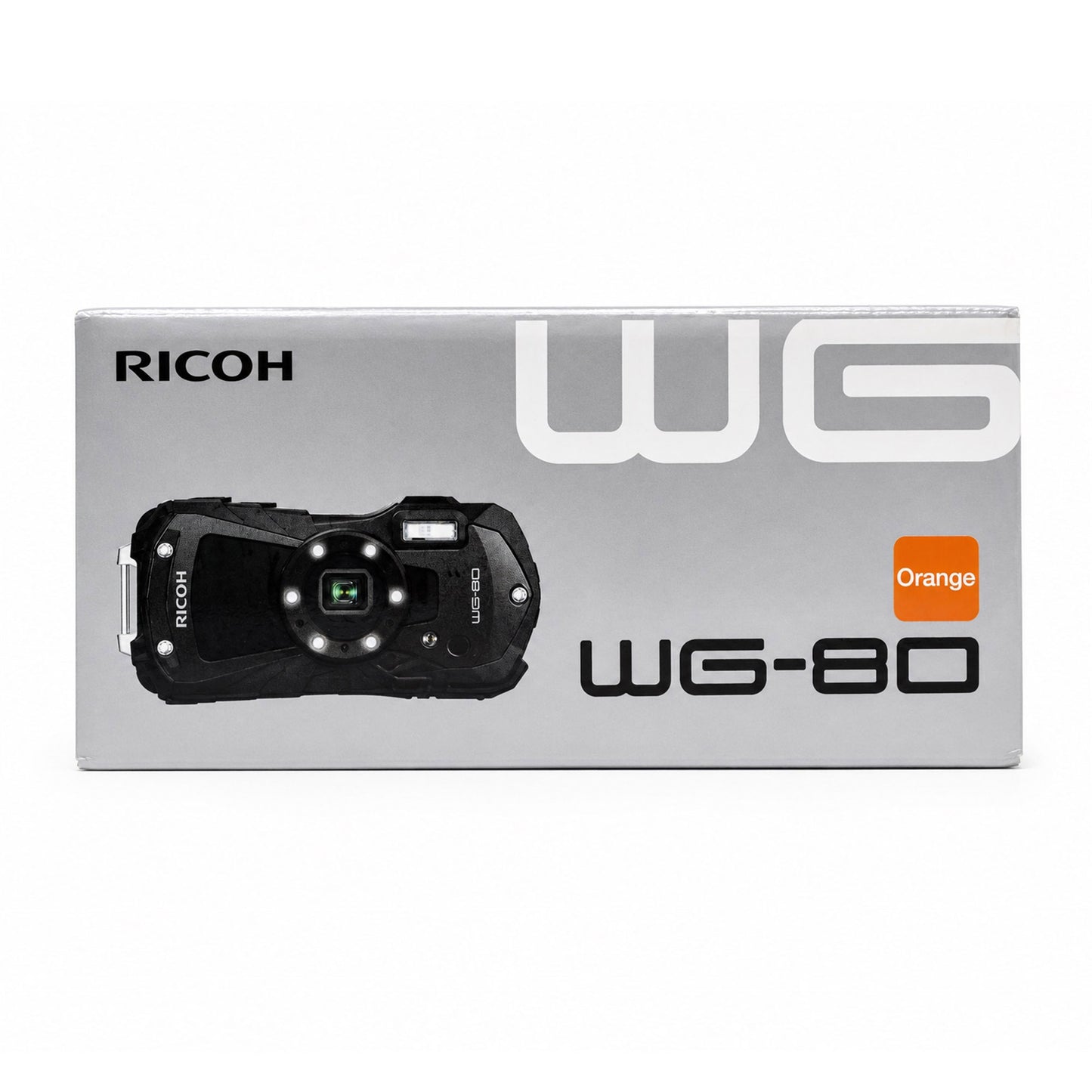 Ricoh WG-80 Waterproof Digital Camera (Orange)
