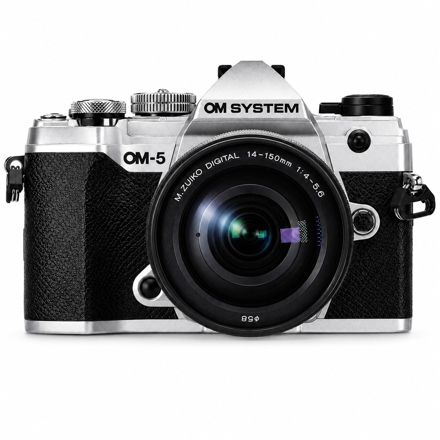 OM SYSTEM OM-5 Mark II Mirrorless Camera with M.Zuiko Digital ED 14-150mm f/4-5.6 II Lens (Silver)