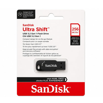 SanDisk Ultra Shift USB 3.0 Flash Drive 256GB