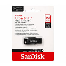 10 Unit SanDisk Ultra Shift USB 3.2 Gen 1 Flash Drive - 256GB