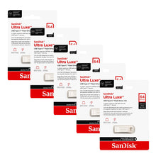 SanDisk Ultra Luxe USB Type-C 64GB Flash Drive - Up to 300MB/s 5-Pack