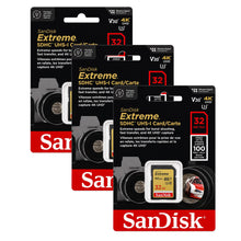 SanDisk Extreme 32GB SDHC UHS-I Memory Card 3-Pack