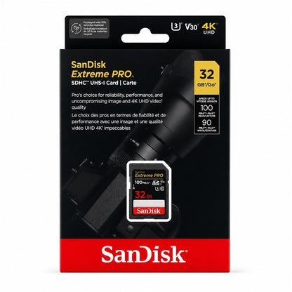 SanDisk Extreme Pro 32GB SDHC UHS-I Memory Card 10-Pack
