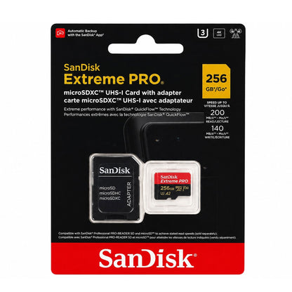 SanDisk Extreme Pro 256GB Class 10 microSDXC UHS-I Memory Card 5-Pack