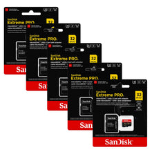 SanDisk Extreme Pro 32GB microSDHC Memory Card with SD Adapter up to 100 MB/s, Class 10 5-Pack
