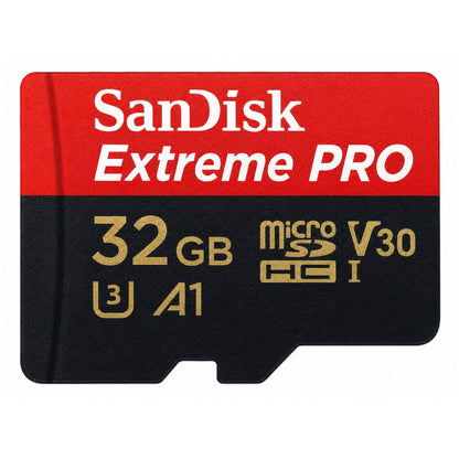 SanDisk Extreme Pro 32GB microSDHC Memory Card with SD Adapter up to 100 MB/s, Class 10