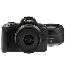 Canon EOS R50 Mirrorless Camera with RF-S 18-45mm f/4.5-6.3 IS STM and RF 50mm f/1.8 STM Lens