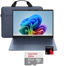 HP OmniBook 3 14" 2K Touchscreen Laptop - 16GB Memory, 512GB SSD (Starlit Blue) with Bag and 64GB microSDXC Card